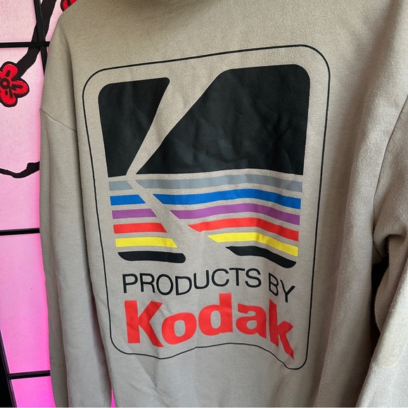 H&M x Kodak Kodacolor Hoodie – Beige – Men’s Medium - Picture 5 of 5